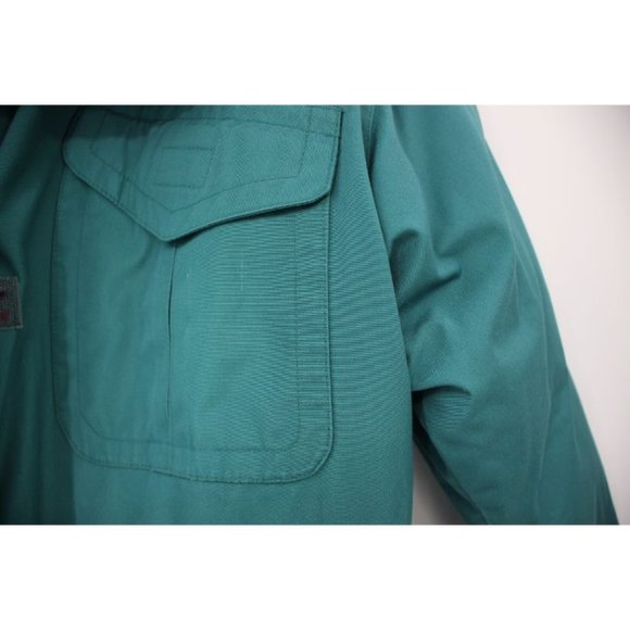 Vintage Eddie bauer Women's small premium goose down puffer jacket green pockets - Picture 4 of 16